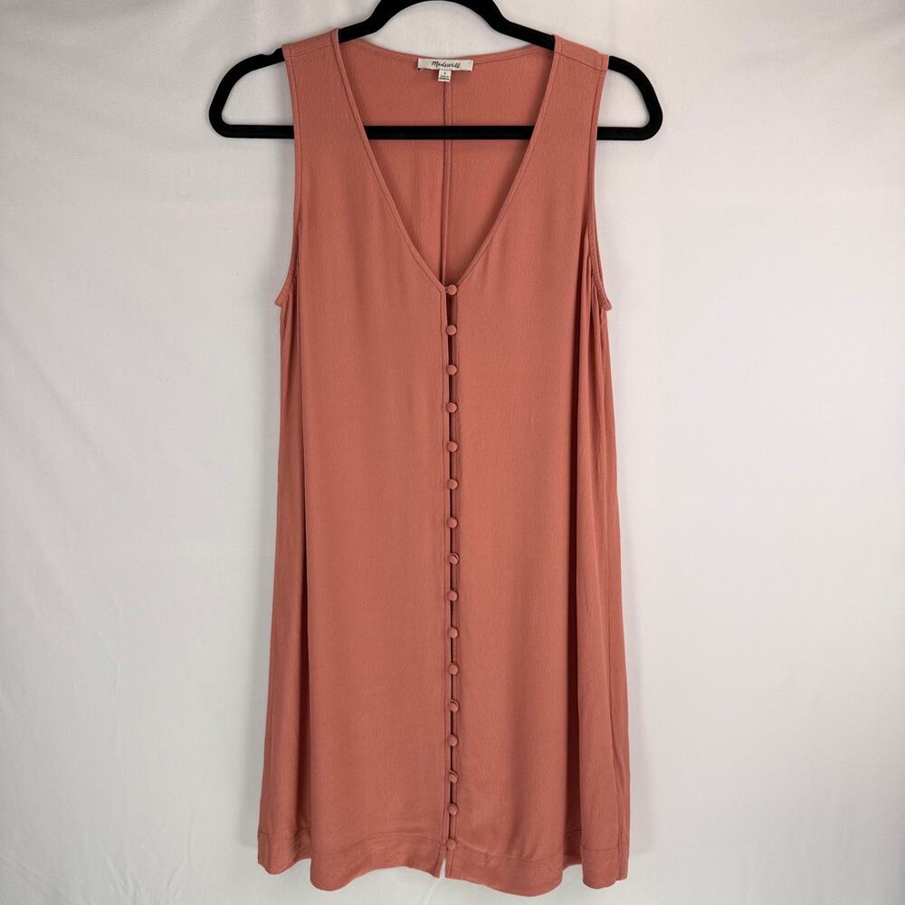Madewell Heather Button-Front Dress Size S